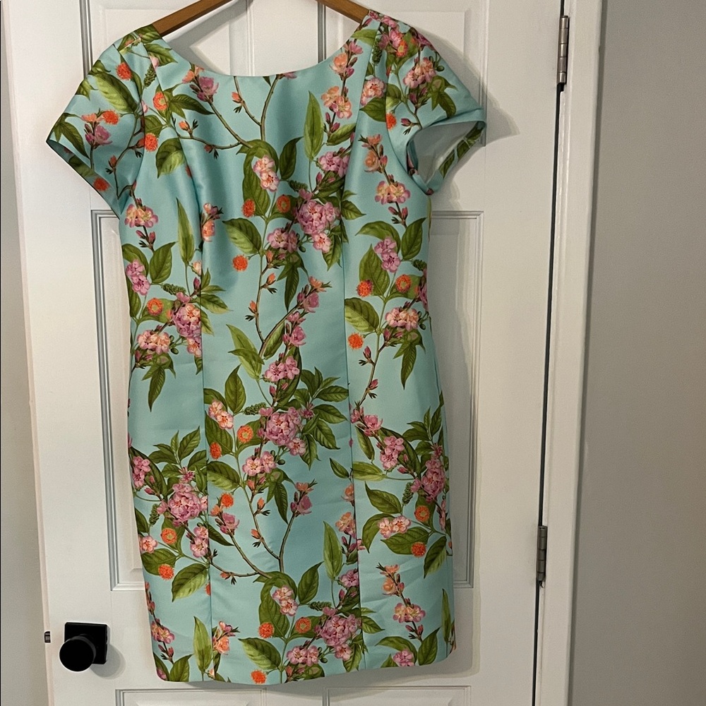 Talbots Cap Sleeve Floral Dress